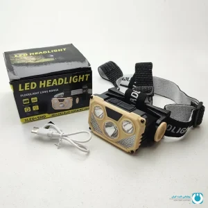 خرید اینترنتی چراغ پیشانی شارژی هدلایت دوربرد مدل Long- range 3LED واترپروف (ضدآب) فروشگاه تجهیزات روشنایی لایت ایران
