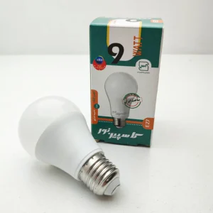 خرید اینترنتی لامپ ال ای دی 9 وات حبابی با پایه E27 کاسپین نور فروشگاه تجهیزات روشنایی لایت ایران