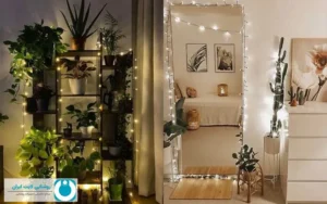 ایده‌های خلاقانه برای تزیین خانه با ریسه‌های ال ای دی + نورپردازی مدرن تجهیزات روشنایی لایت ایران