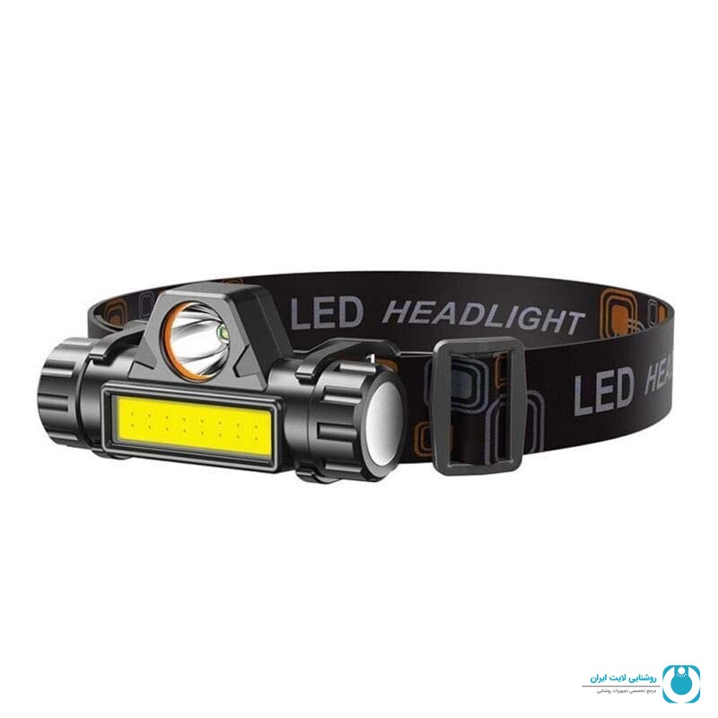 چراغ پیشانی Portable 101 دو حالته LED روی پیشانی در محیط کمپ | تجهیزات روشنایی لایت ایران