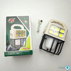 خرید و قیمت چراغ قوه فانوسی NY-9802A با طراحی استاندارد، نوردهی قوی و قابلیت شارژ با انرژی خورشیدی | فروشگاه لایت ایران