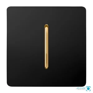 کلید تک پل مشکی مدل کریستال BLK-GLD | تجهیزات روشنایی لایت ایران