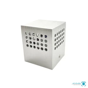 چراغ خواب دیواری 4 طرفه طرح مکعب کد 1028 با بدنه آلومینیومی روشن | تجهیزات روشنایی لایت ایران