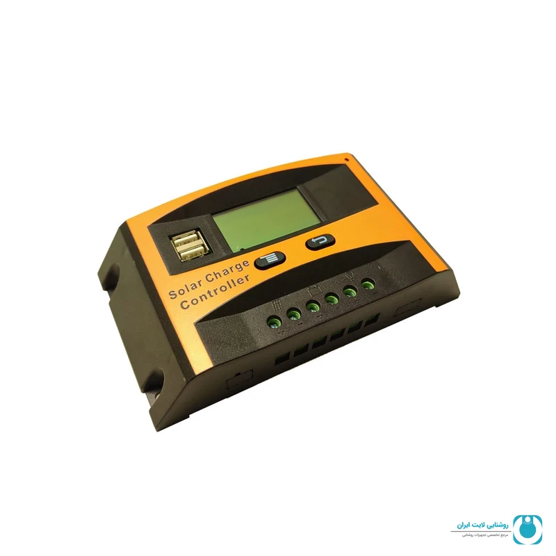 شارژ کنترلر 30A مدل LD2430C با نمایشگر LCD | تجهیزات روشنایی لایت ایران
