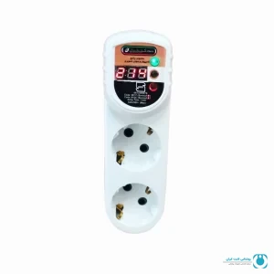 محافظ ولتاژ دیجیتال نمودار کنترل مدل +M126 با دو پریز ارت‌دار | تجهیزات روشنایی لایت ایران